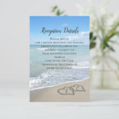 Carte D'accompagnement Coeurs pittoresques dans la salle de mariage de Sa (Debout devant)