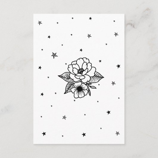 Carte D'accompagnement Coeurs Réception Mariage Couteau Tatouage traditio (Dos)