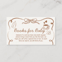 Coffee Baby prépare des livres pour Baby Shower po