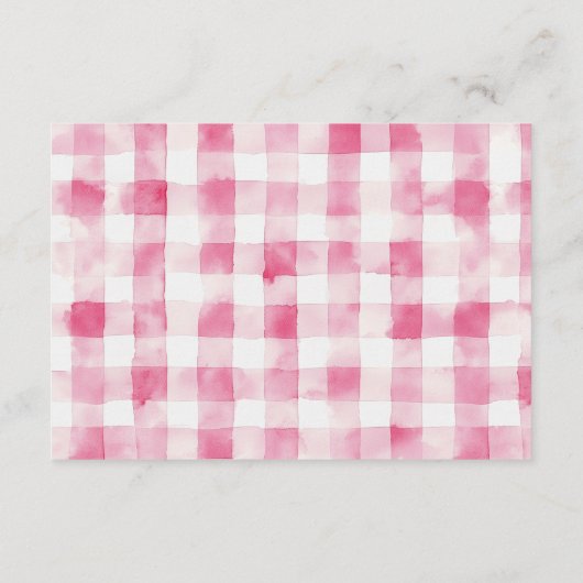 Carte D'accompagnement Coffee Pink Bow Bridal Shower Thank You Card (Dos)