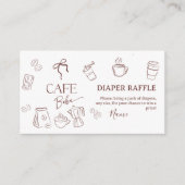 Carte D'accompagnement Coffee Theme Cafe Bebe Brewing Baby Shower Diaper (Devant)