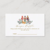 Carte D'accompagnement Cold Outside Nutcracker Diaper Raffle Baby Shower (Devant)