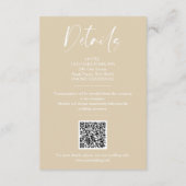 Carte D'accompagnement Collage 2 Photos Be Our Guest Romantic Wedding (Dos)