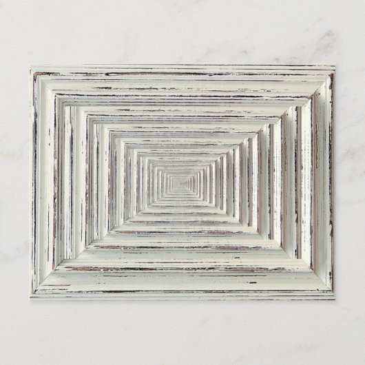 Carte D'accompagnement Collection de mariage Rustic White Frame & Chalkbo (Dos)