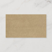 Carte D'accompagnement Collection de Mariages de couronnes florales Kraft (Dos)