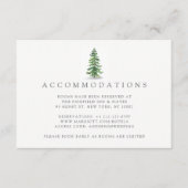 Carte D'accompagnement Collection de Mariages de la forêt de pins d'aquar (Devant)