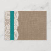 Carte D'accompagnement Collection de Mariages de tournesol rustique - Tur (Dos)