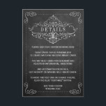 Carte D'accompagnement Collection de Mariages Ornate Chalkboard<br><div class="desc">La collection de mariages en damier orné est le design idéal pour quiconque planifie une célébration romantique à thème. Ce modèle peut être utilisé pour créer les types de cartes suivants... ・ Cartes de détails ・ Cartes d'information ・ Cartes d'hébergement ・ Cartes de direction ・ Cartes de site Web du...</div>