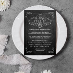 Carte D'accompagnement Collection de Mariages Ornate Chalkboard<br><div class="desc">La collection de mariages en damier orné est le design idéal pour quiconque planifie une célébration romantique à thème. Ce modèle peut être utilisé pour créer les types de cartes suivants... ・ Cartes de détails ・ Cartes d'information ・ Cartes d'hébergement ・ Cartes de direction ・ Cartes de site Web du...</div>
