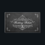 Carte D'accompagnement Collection de Mariages Ornate Chalkboard<br><div class="desc">La Collection Ornate Flourish Vintage Wedding Collection - Cartes De Site Web Mariages.</div>