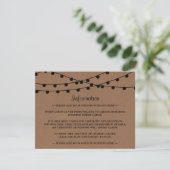 Carte D'accompagnement Collection de Mariages Rustic Kraft (Debout devant)