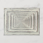 Carte D'accompagnement Collection de Mariages Rustic White Frame & Burlap (Dos)