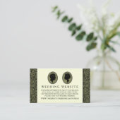 Carte D'accompagnement Collection Mariage Silhouette Art Déco (Debout devant)