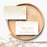 Carte D'accompagnement Collection Vintage de Mariage Glam Gold Confetti<br><div class="desc">La Collection Vintage de Mariage Glam Gold Confetti - Cartes de Site Mariage. *Veuillez noter que Zazzle ne vend que des produits imprimés,  par conséquent,  cet article n'inclut pas de parties scintillant ou de papier à papier.</div>
