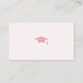 Carte D'accompagnement College Fund Qr Code Pink Bow Graduation (Dos)