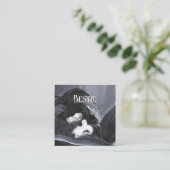 Carte D'accompagnement Collie Bordure Possédant Peinture personnalisée (Debout devant)