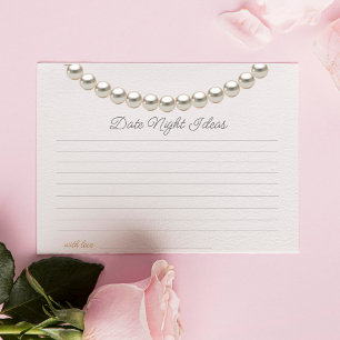 Carte D'accompagnement Collier de perles Idées de soirée de fiançailles p