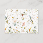 Carte D'accompagnement Combien de baisers Floral Elegant Fête des mariées (Dos)