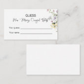 Carte D'accompagnement Combien De Bottes De Femme ! Fête des mariées fleu (Devant / Derrière)