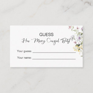 Carte D'accompagnement Combien De Bottes De Femme ! Fête des mariées fleu