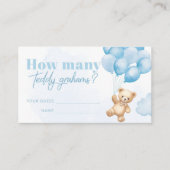 Carte D'accompagnement Combien de graphiques en peluche sont dans le pot  (Devant)