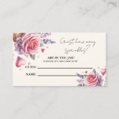 Carte D'accompagnement Combien de SPrinkles dans le jeu de Baby shower Ja (Devant)