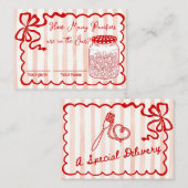 Carte D'accompagnement Combien de sucettes y a-t-il dans le pot (Devant / Derrière)