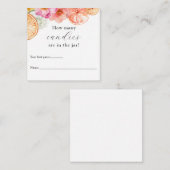 Carte D'accompagnement Combien sont dans le Jeu de douche Jar (Devant / Derrière)