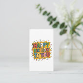 Carte D'accompagnement Comic Burst Joyeux Anniversaire (Debout devant)