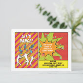 Carte D'accompagnement Comics Comics Book Bar ou réception Bat mitzvah (Debout devant)