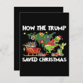 Carte D'accompagnement Comment Trump a sauvé Noël (Devant / Derrière)