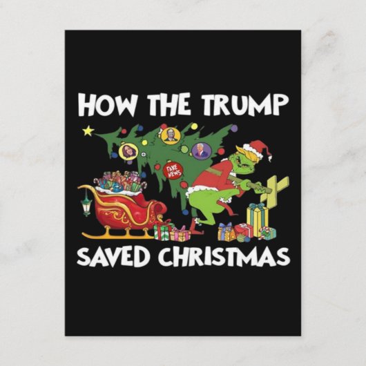 Carte D'accompagnement Comment Trump a sauvé Noël (Devant)