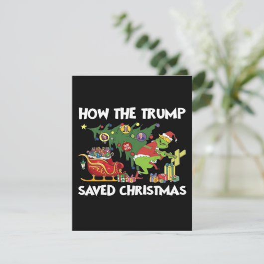 Carte D'accompagnement Comment Trump a sauvé Noël (Debout devant)
