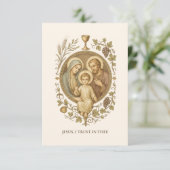 Carte D'accompagnement Communion Holy Family Remembrance Holy Card (Debout devant)