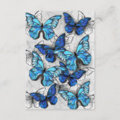 Carte D'accompagnement Composition des White and Blue Butterflies (Devant)