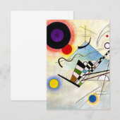 Carte D'accompagnement Composition Kandinsky 8 (Devant / Derrière)