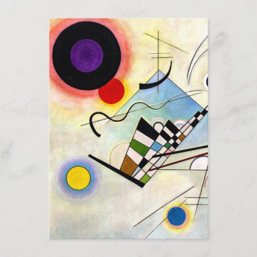 Carte D'accompagnement Composition Kandinsky 8 (Devant)