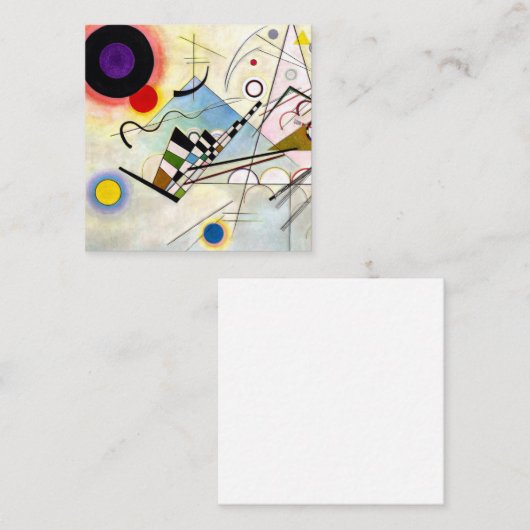 Carte D'accompagnement Composition Kandinsky 8 (Devant / Derrière)