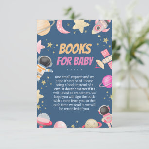 Carte D'accompagnement Compte à rebours Space Girl Books for Baby