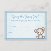 Carte D'accompagnement Compter Le Baby shower Ours Jeu Mignonne Ours Brow (Devant)