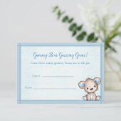 Carte D'accompagnement Compter Le Baby shower Ours Jeu Mignonne Ours Brow (Debout devant)