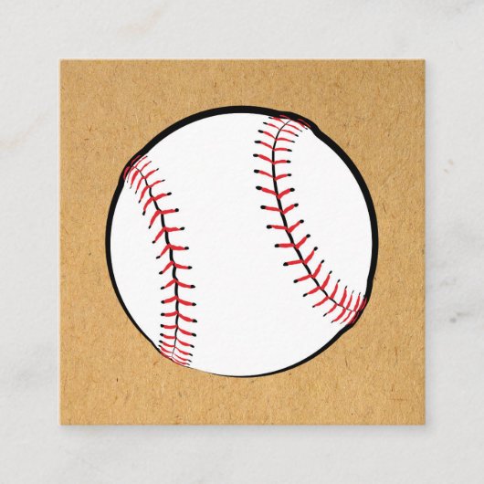 Carte D'accompagnement Conception d'art sportif de baseball Illustration  (Devant)
