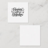 Carte D'accompagnement Conception de citation motivationnelle de progrès (Devant / Derrière)