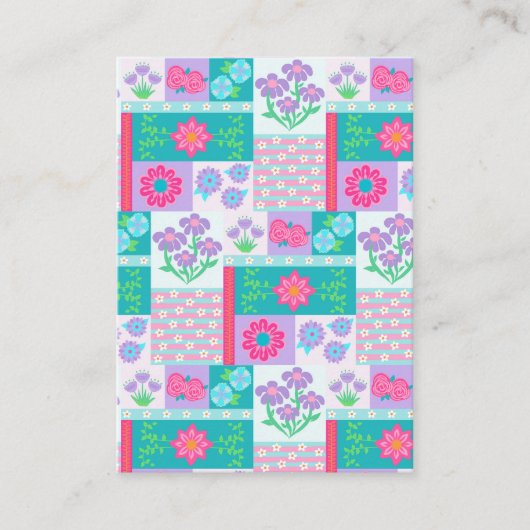 Carte D'accompagnement Conception de fleurs vibrantes en fleurs (Devant)