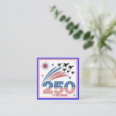 Carte D'accompagnement Conception de la célébration de 250 ans de liberté (Debout devant)