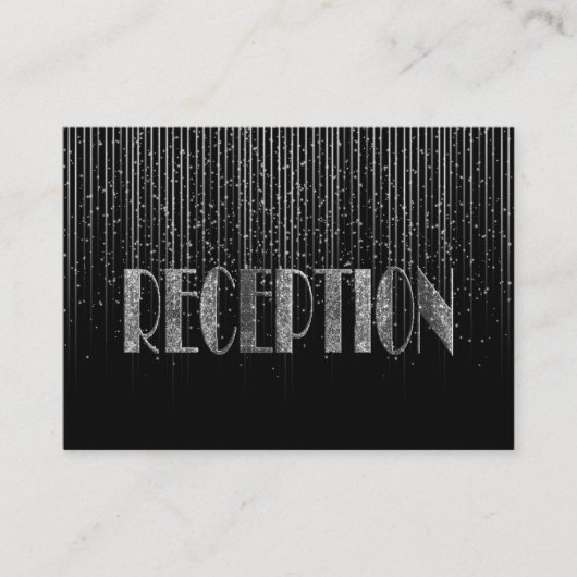 Carte D'accompagnement Conception de la douche Silver Star et du Mariage  (Devant)