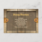 Carte D'accompagnement conception de réception de mariage bois & tourneso (Dos)