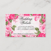 Carte D'accompagnement Conception florale rose - Créez la vôtre (Devant)