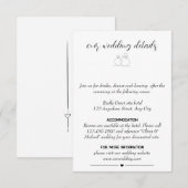 Carte D'accompagnement Conception minimale et élégante (Devant / Derrière)