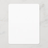 Carte D'accompagnement Conception simple blanche personnalisée Ajouter un (Dos)
